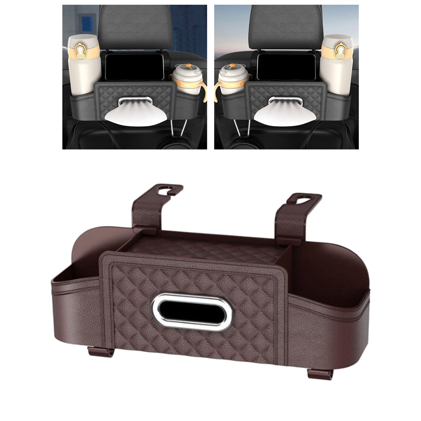 Car Backseat Organizer Storage Box Universal Car Backseat Organizer Tissue Pocket Car Accessories Car Interior Decoration