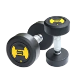 Commercial Dumbbells (H-Design) I Unique H-Design I High-Density Rubber Coating I Anti-Roll Design